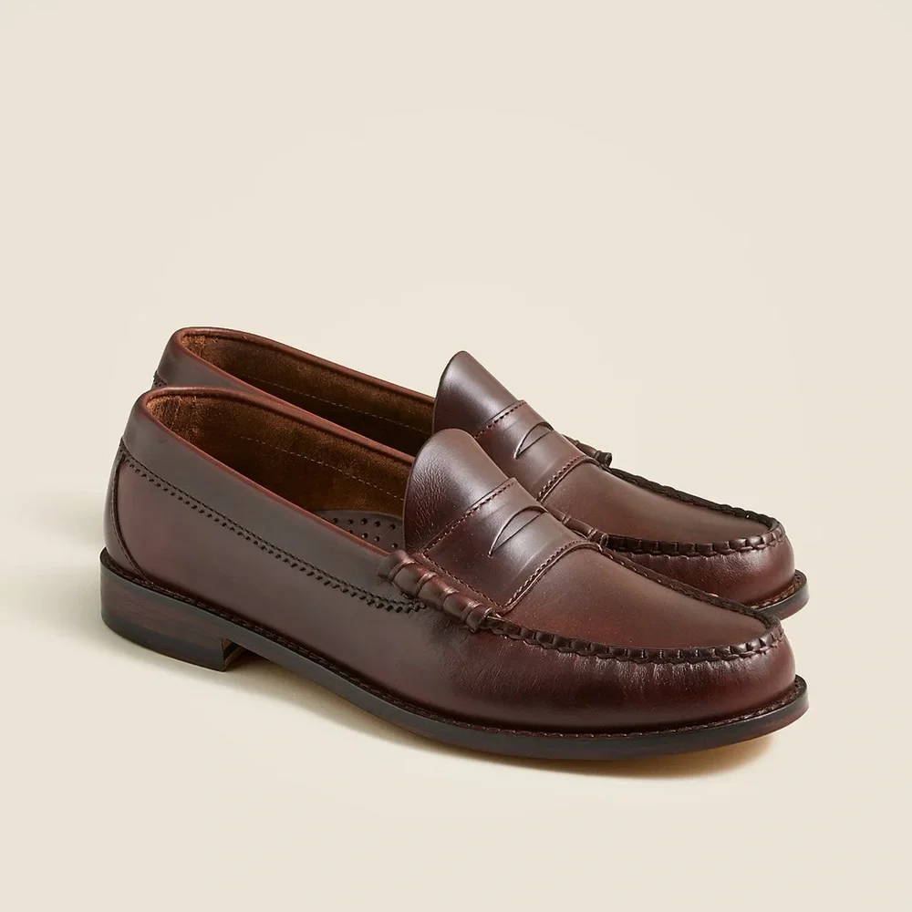 J. Crew Camden loafers with‎ leather soles in Whiskey Size 9 $258 BJ009